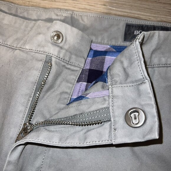 Bonobos Chino Pants Mens Size 33x32 Grey Dress Casual Straight Leg Pockets - Picture 5 of 8